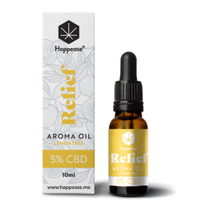 CBD-OLIE VOOR PIJNVERLICHTING HAPPEASE 5% LEMON TREE (10ML)