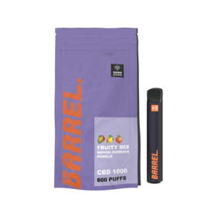 BARREL FRUITY MIX VAPORIZER – 600 PUFFS CBD