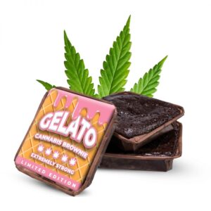 BROWNIE CANNABIS GELATO- HEMP THC FREE